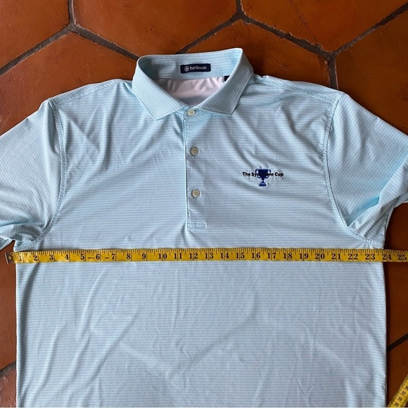 Turtleson polo Mens large Printed Embroidered golf performance Shirt Athleisure - Picture 6 of 7